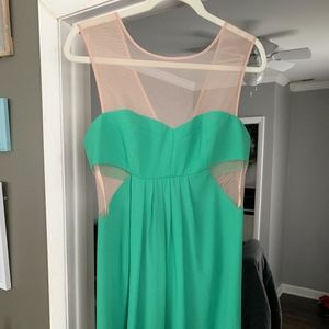 Mini Green cut out BCBG dress